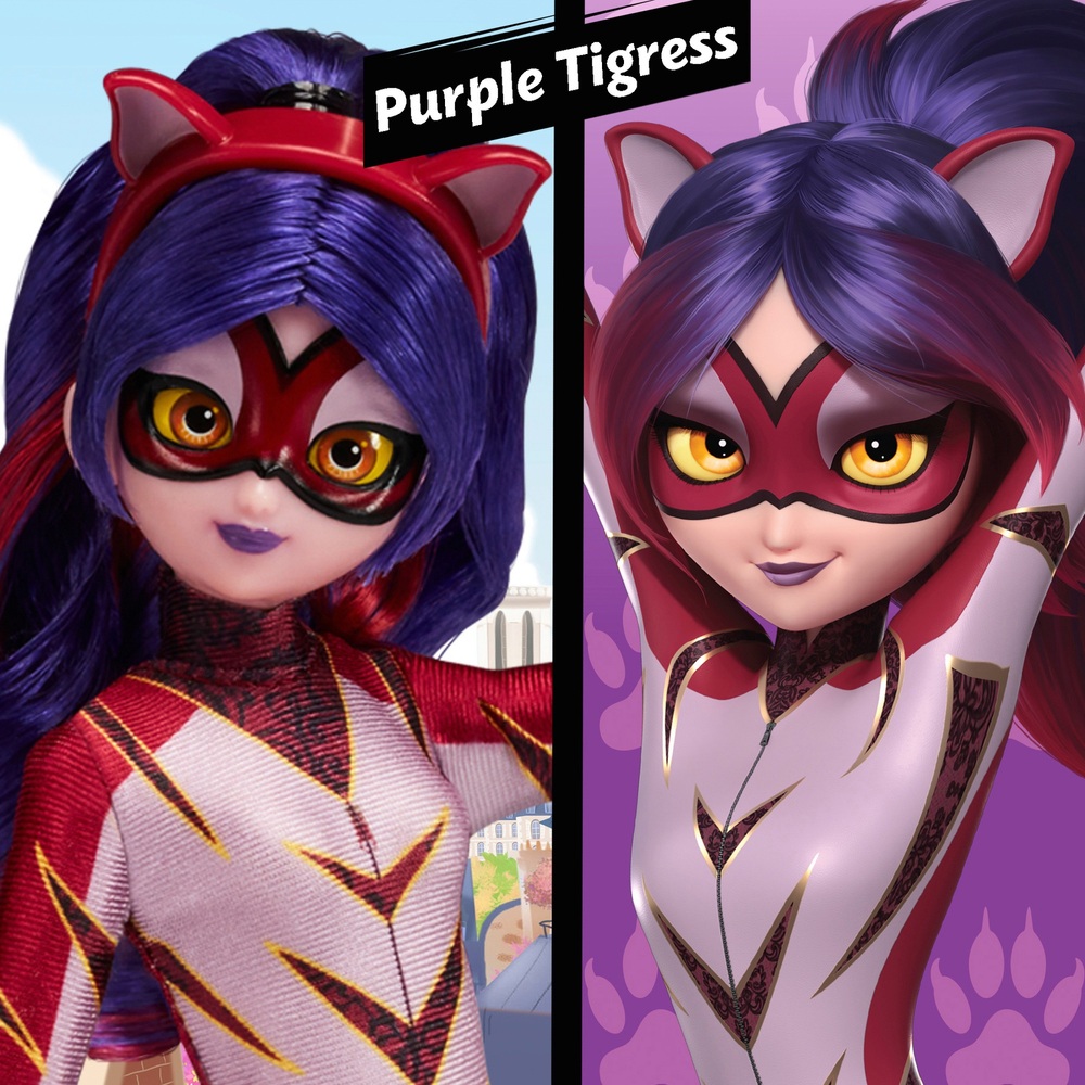 Miraculous Ladybug 26cm Lila Tigerin Modepuppe