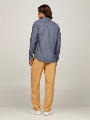 Camisa de corte regular com estampa pied-de-poule