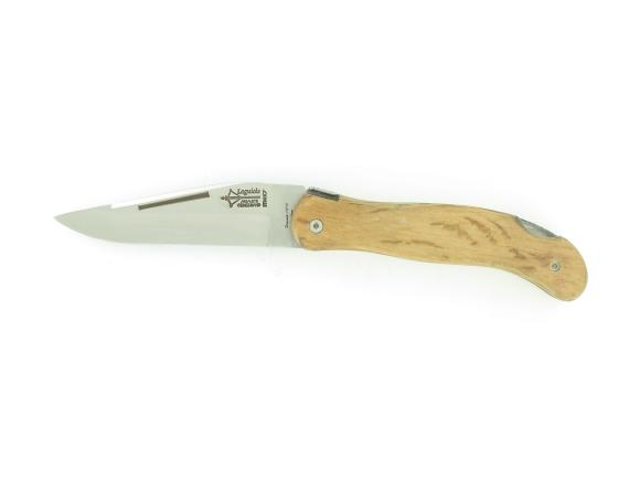 Laguiole Cube Grande Nature 12 cm - Manche Chêne Couteau de Poche par l'Arbalète