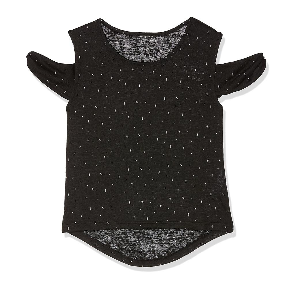 Teddy Smith T-shirt Noir Imprimé Fille Teddy Smith Tovina