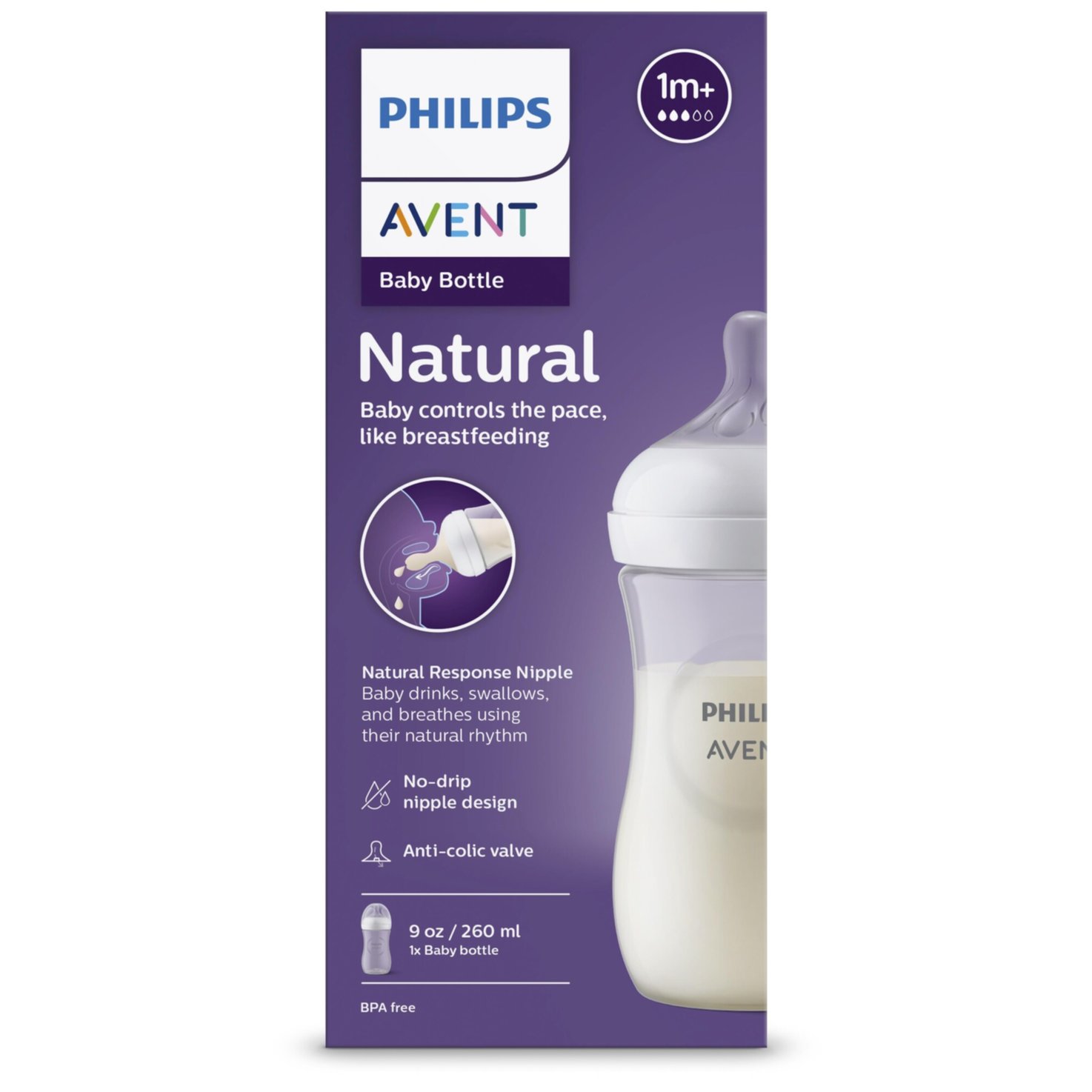 Philips Avent Natural Response 260ml 1m+