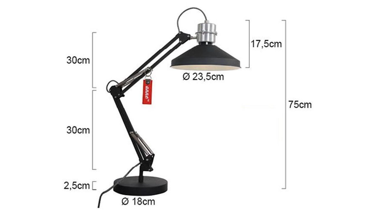 Tafellamp 7702ZW Zappa B18 x D18 cm