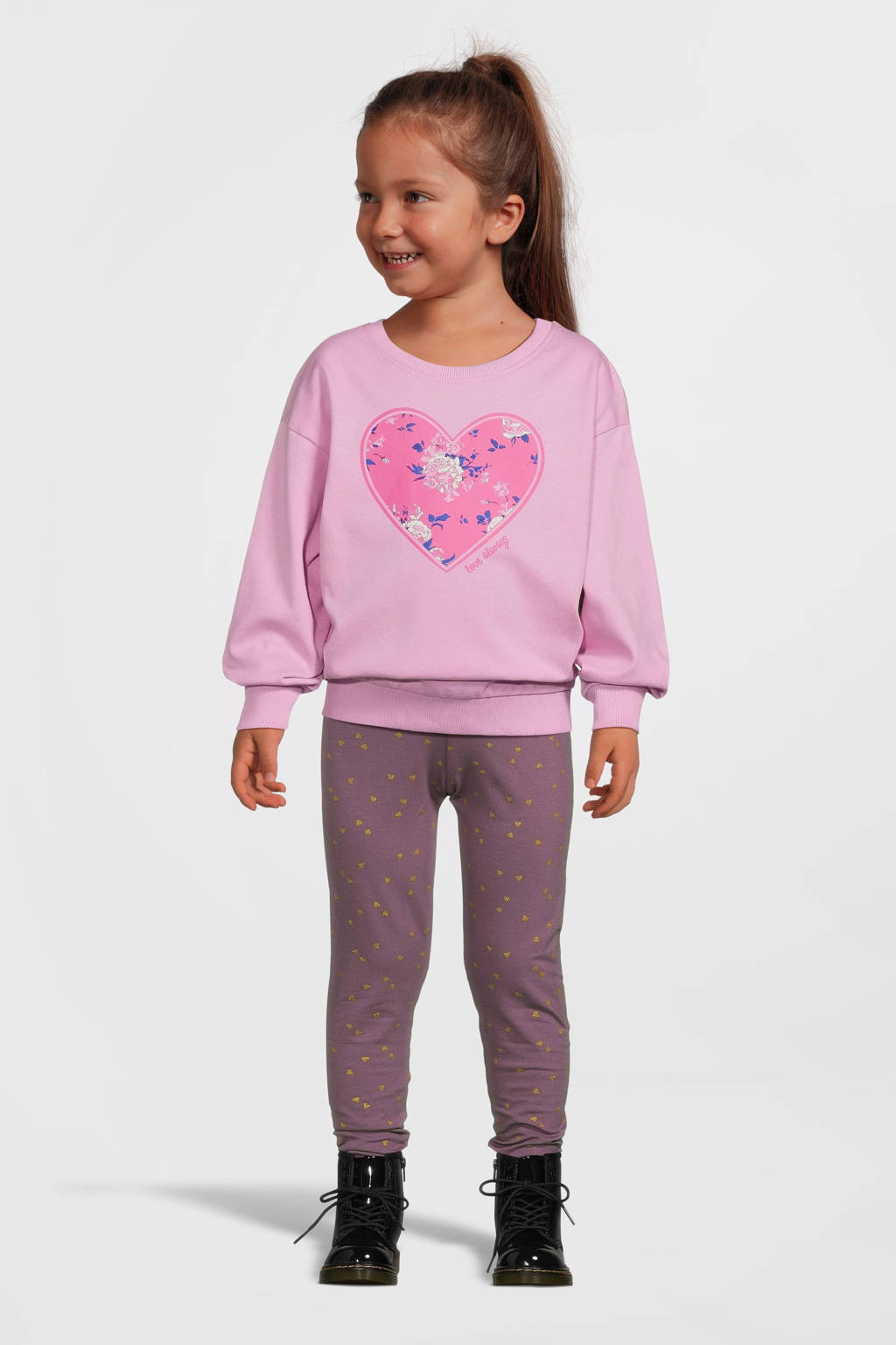 NAME IT legging NMFVIVIAN met all over print oudroze/goud