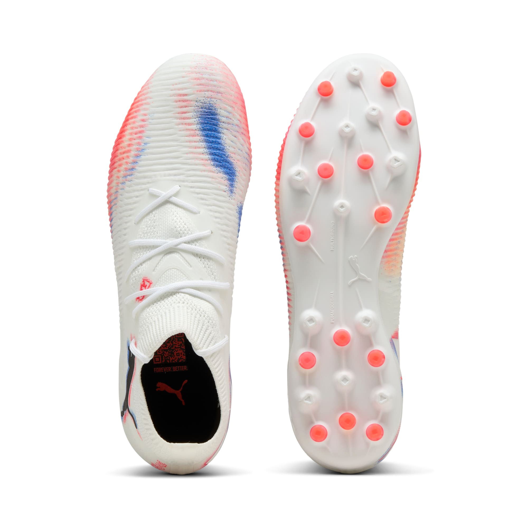 Future 8 Match MG Unisex PUMA White/PUMA Black/Glowing Red