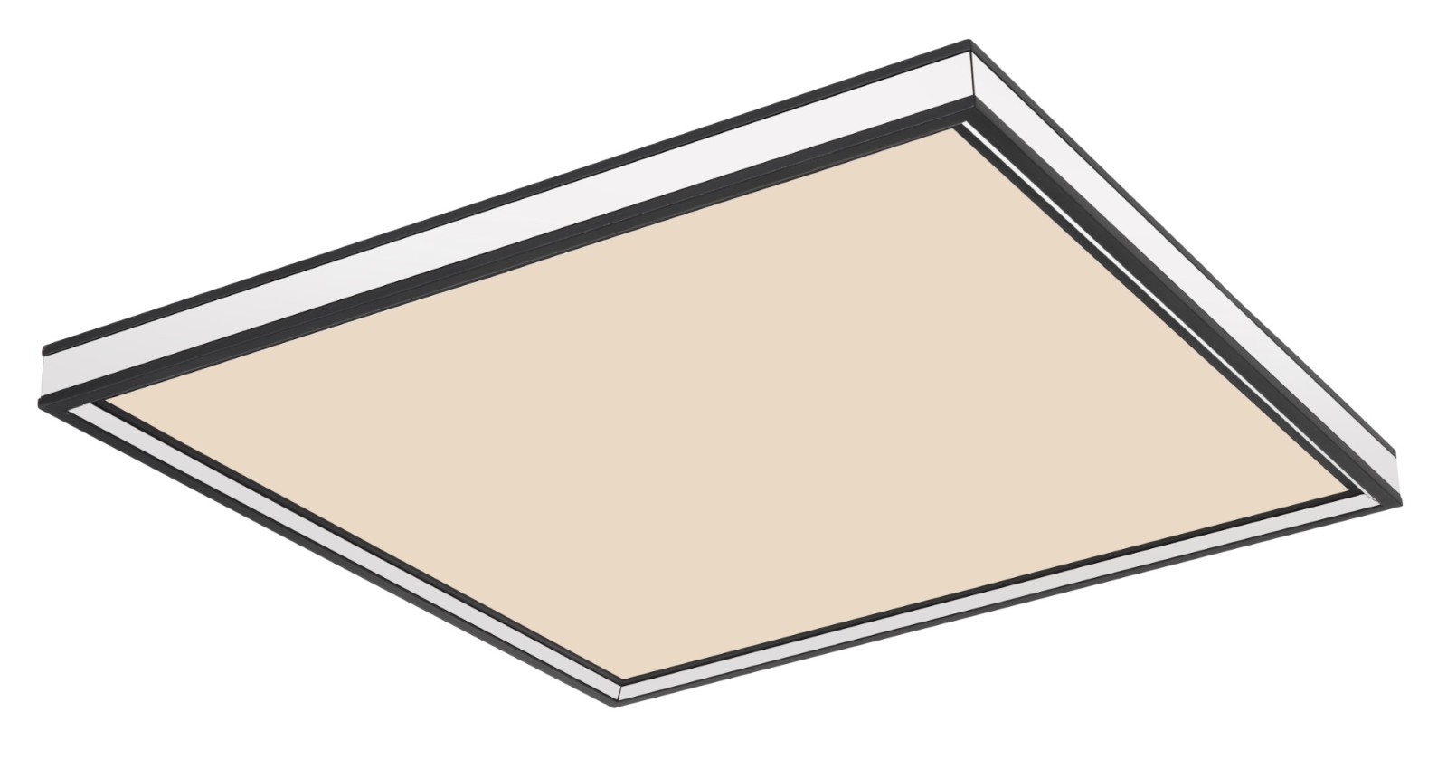 LED-Deckenleuchte - schwarz matt - opal - dimmbar