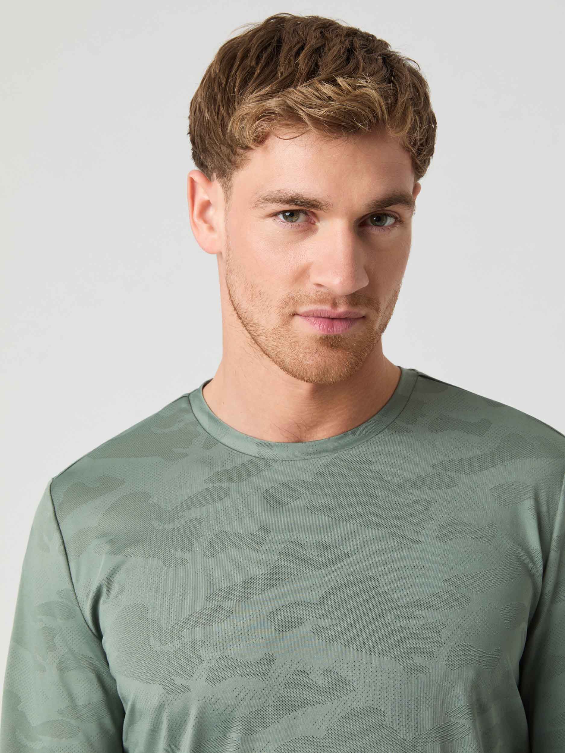 Borg Performance Long Sleeve Tee Herre GN081/Agave Green