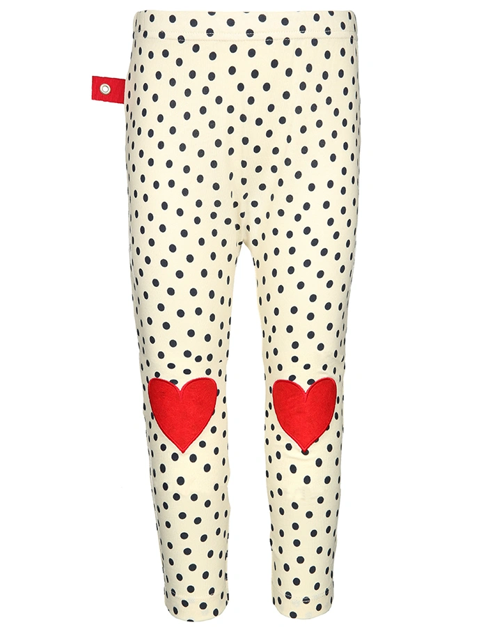 Schlupfhose SLOUCH DOTS in ecru