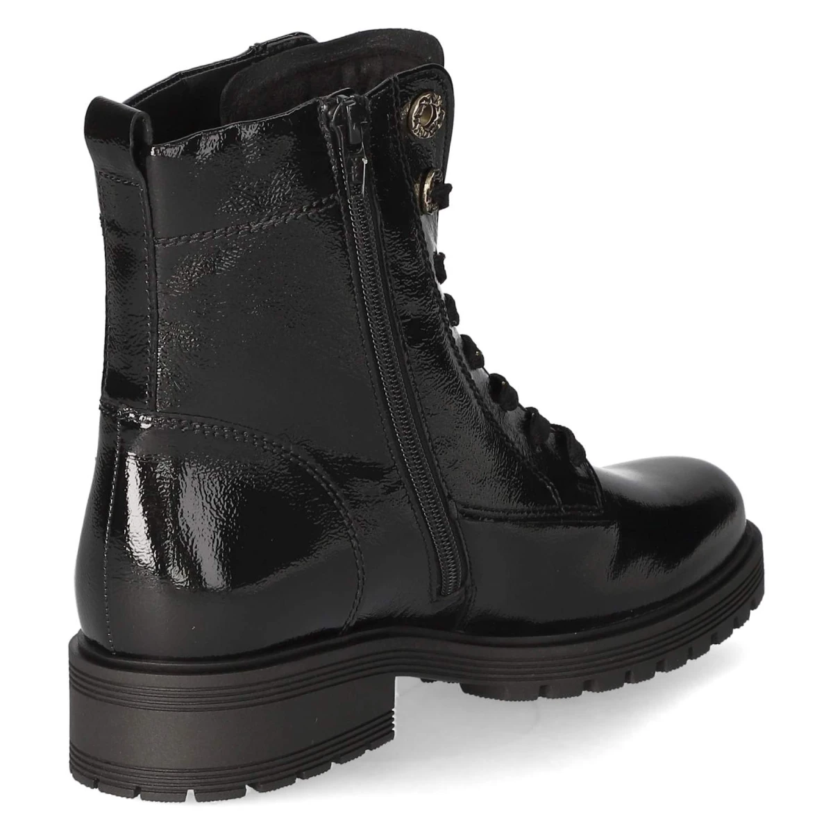 GaborSchnürstiefeletten - schwarz (Mic/gold)