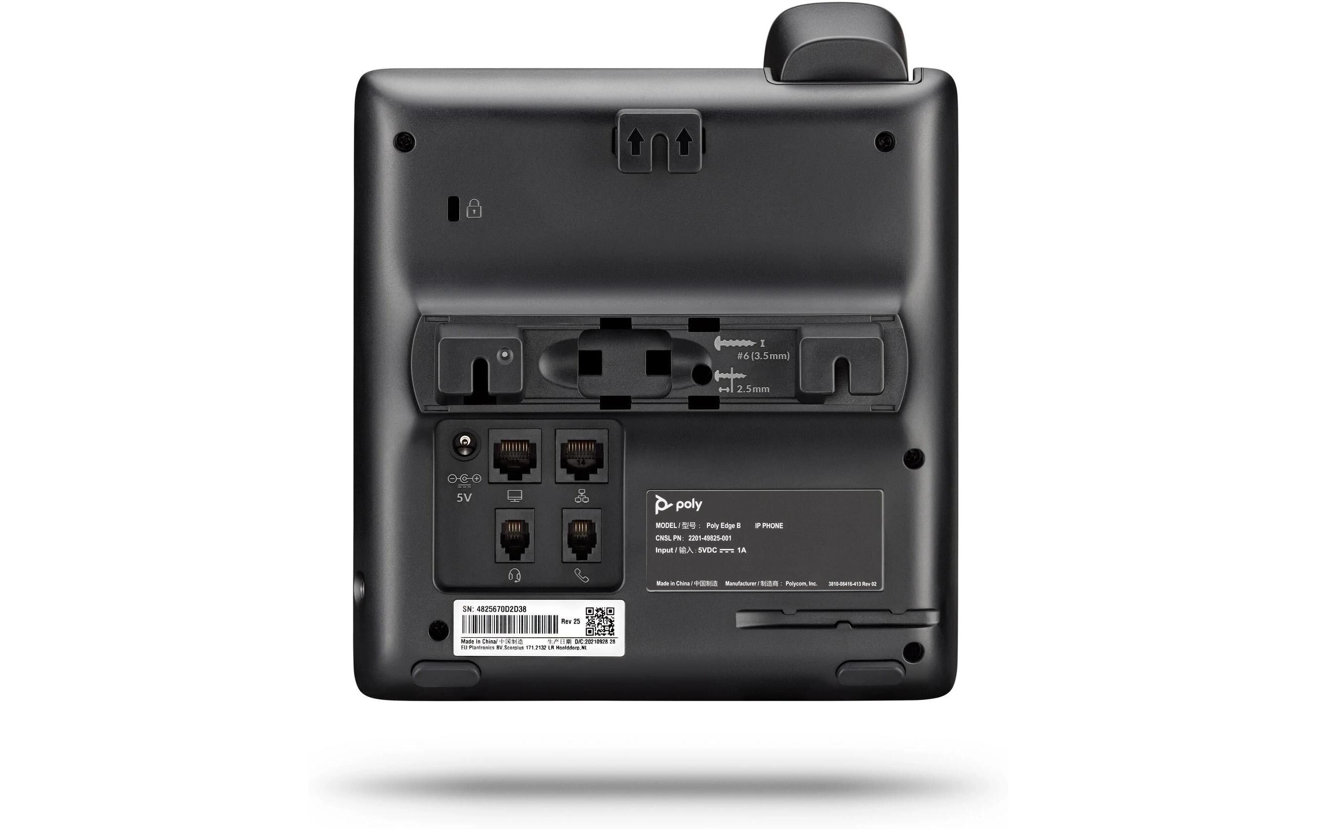 Tischtelefon Poly Edge B30 Schwarz, Google VoiceSicherer Auftritt am Telefon