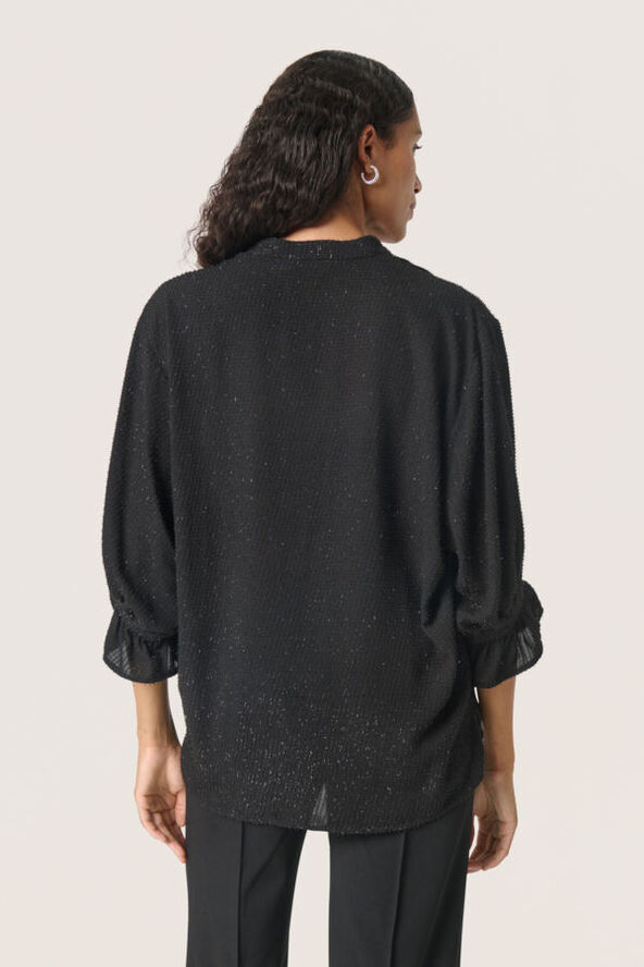 Soaked in Luxury SLVina Amily Blouse 3/4 Black