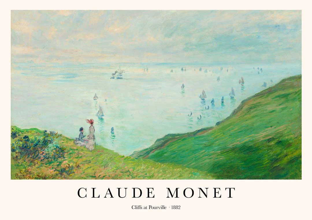 Klippen bei Pourville von Claude Monet