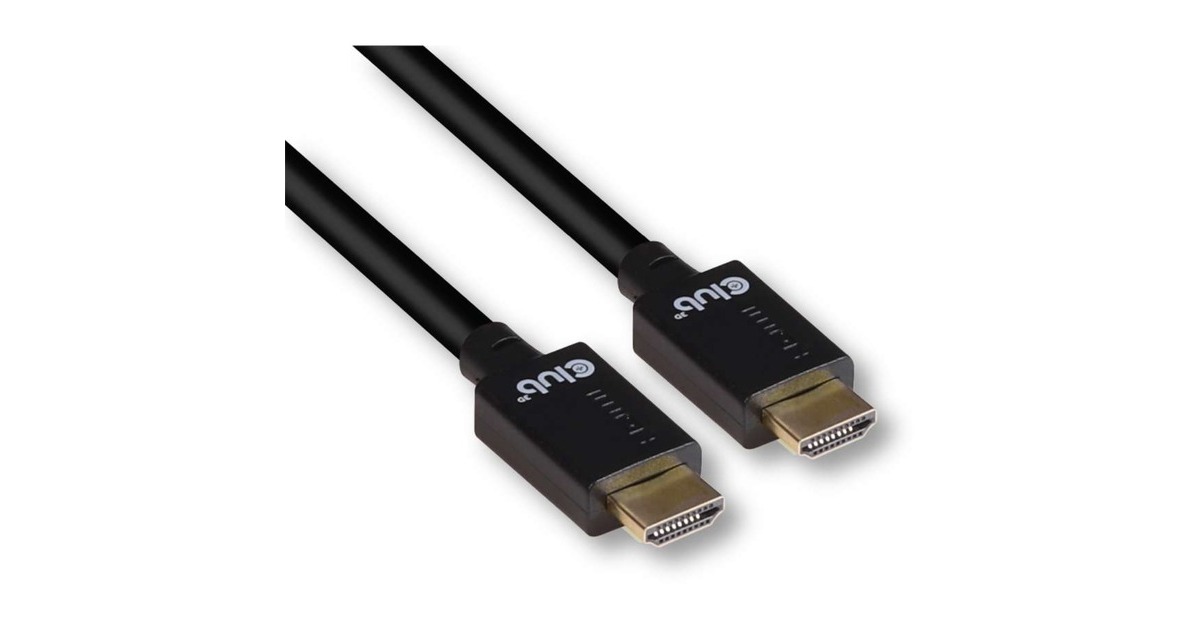 Club 3DUltra High Speed HDM kabel  (Zwart, 1 meter, 4K 120Hz, 8K 60Hz, 48Gbps)