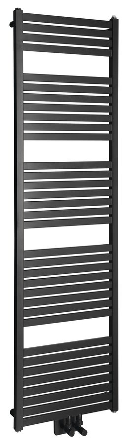 Sapho Tondi verwarmingsradiator zwart mat 169x45cm 716W