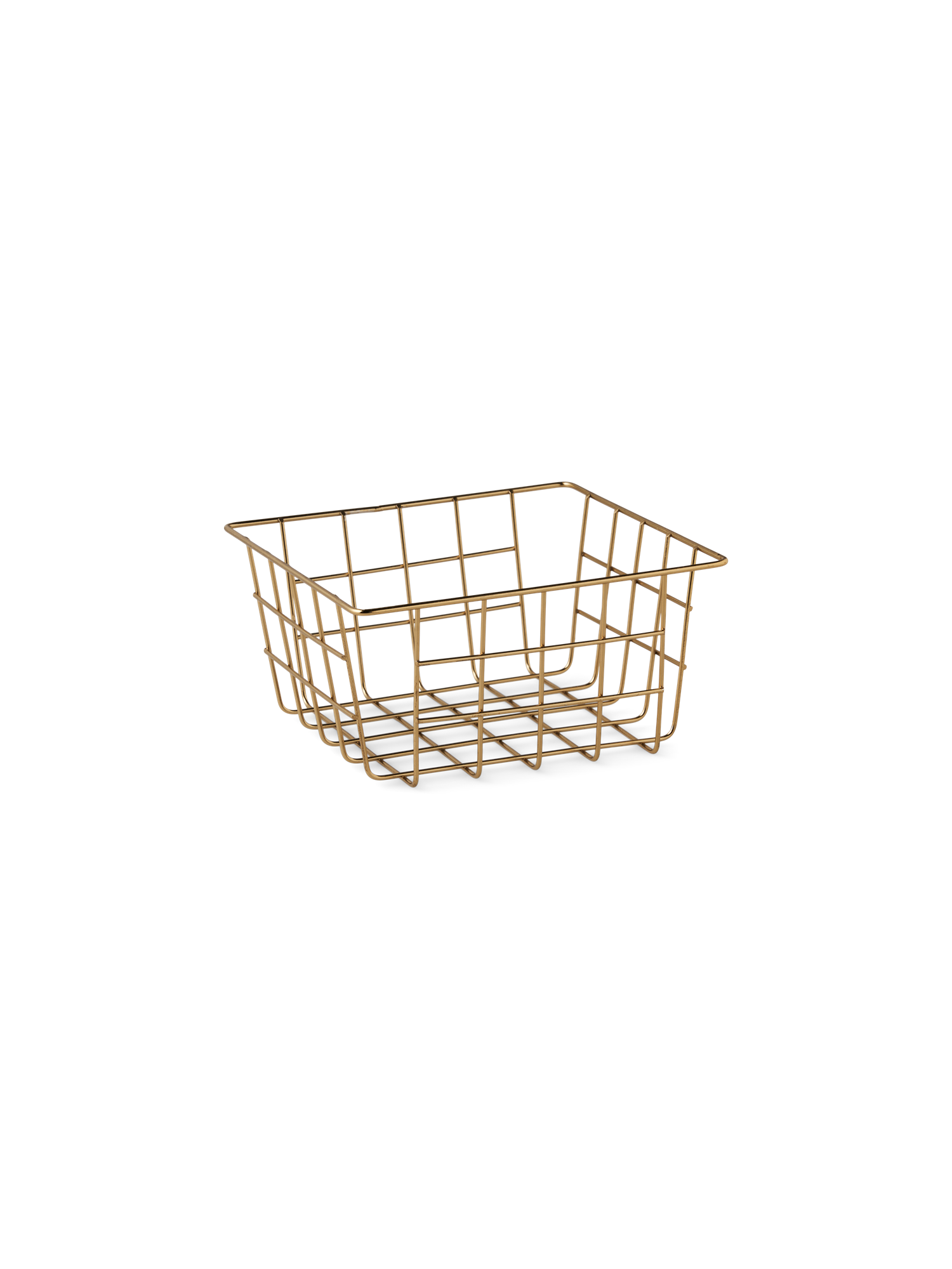 Kurv | Jern. 16 x 16 x 8 cm. | Silver Grey