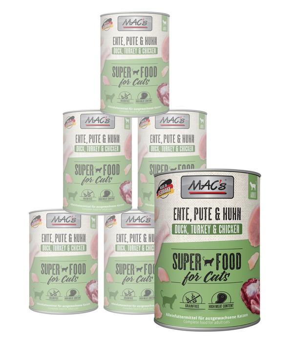 MAC's CAT Nassfutter für Katzen, 6 x 800 g