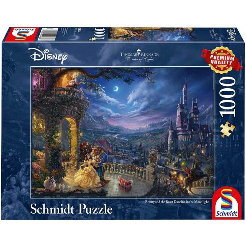 Puzzle 1000 pièces Kinkade - La belle et la bête