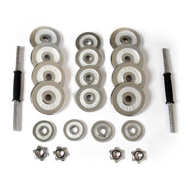 Keboo Serie 700 Dumbbell Set Prateado 30 kg