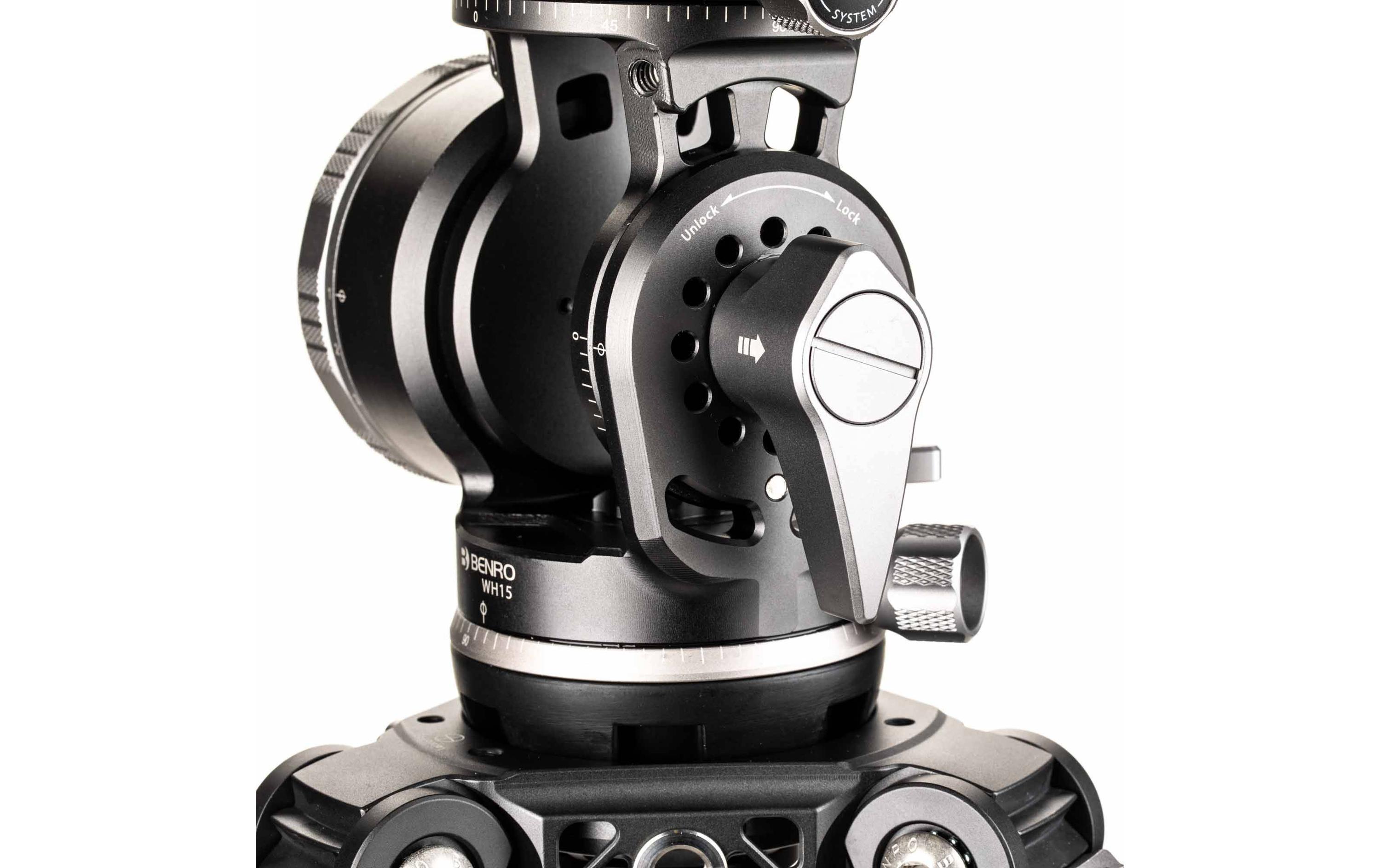 Stativkopf WH15 Long Lens<br>Entwickelt für lange Tele- oder Zoomobjektive, für Sport- und Wildlife-Fotografen