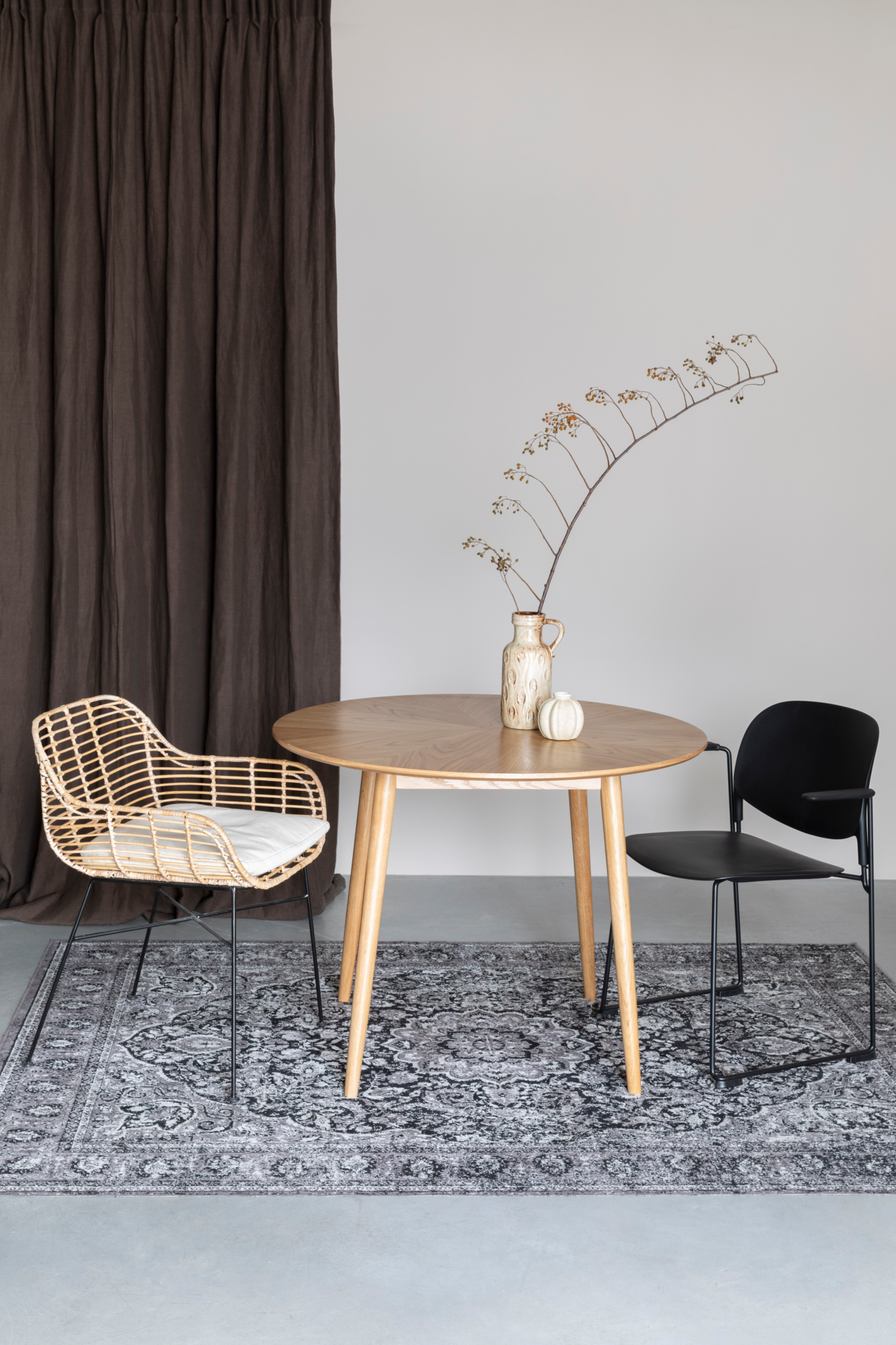 Eettafel Fabio naturel rond 100 cm