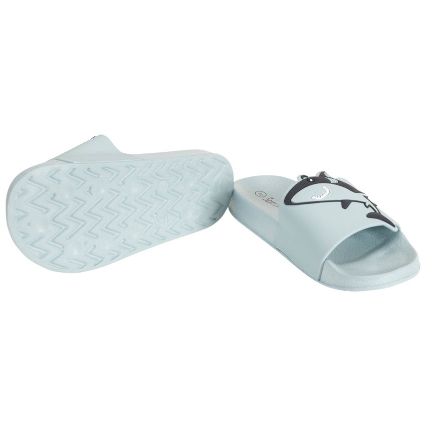 Mules à bride requin pour garçon avec lanière selon l'âge - Bleu