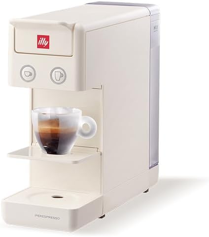 Illy Kaffeemaschine Y3.3, weiß, kompatibel mit Iperespresso-Kapseln für Espresso und Amerikanischen Kaffee