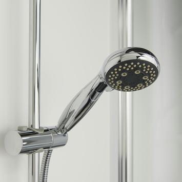 Tiger douchekop Splash Eco Malaga handdouche waterbesparend 5 standen ø 8 cm chroom