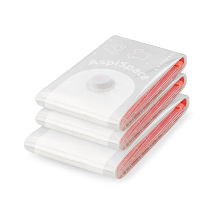 Lot de 3 sacs de rangement sous vide Aspispace 2 tailles M   1 taille L