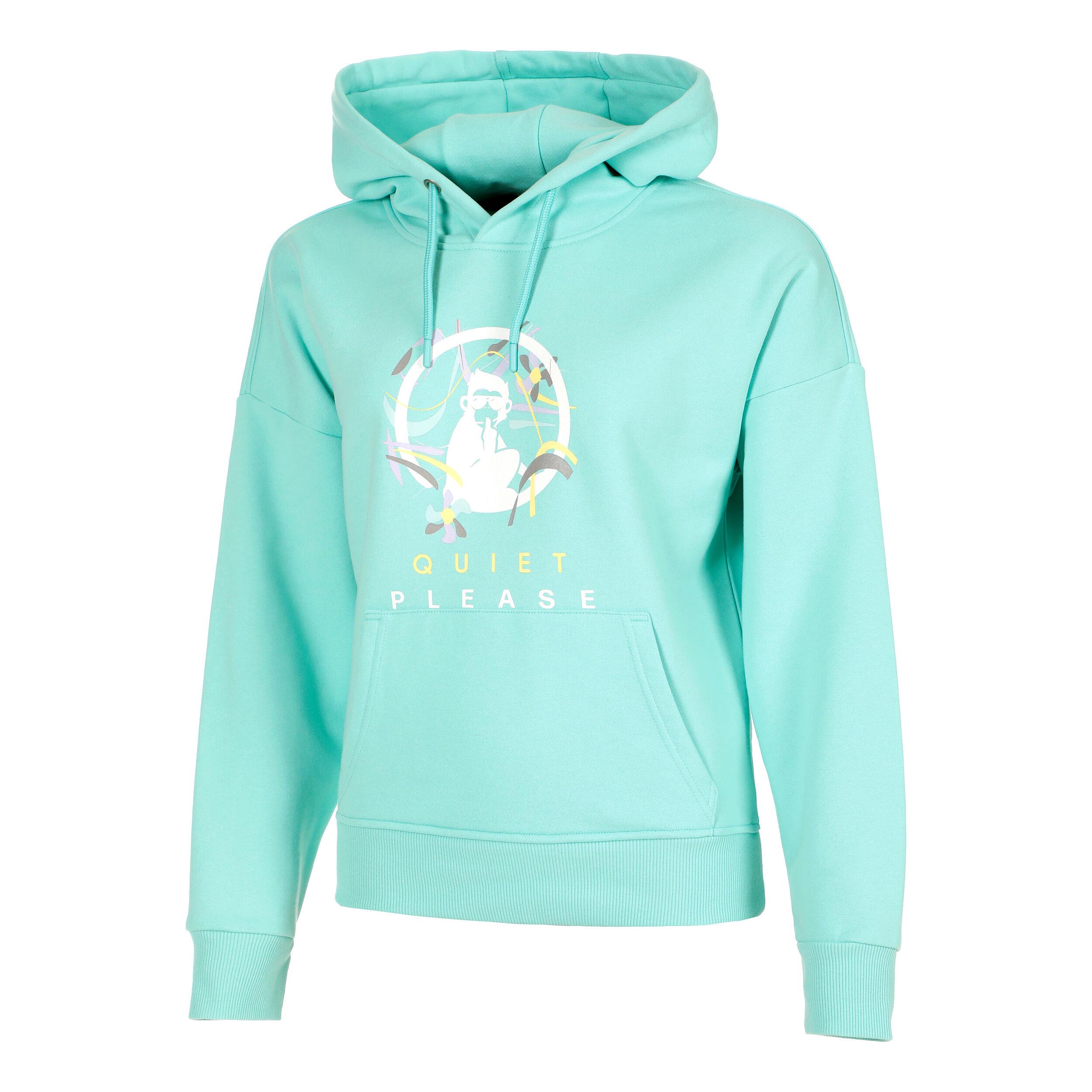 Quiet Please Wild Sketchy Sweat À Capuche Femmes - Turquoise , Multicouleur