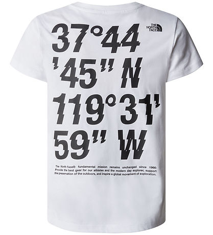 The North Face T-shirt - Coordinates Graphic - Hvid