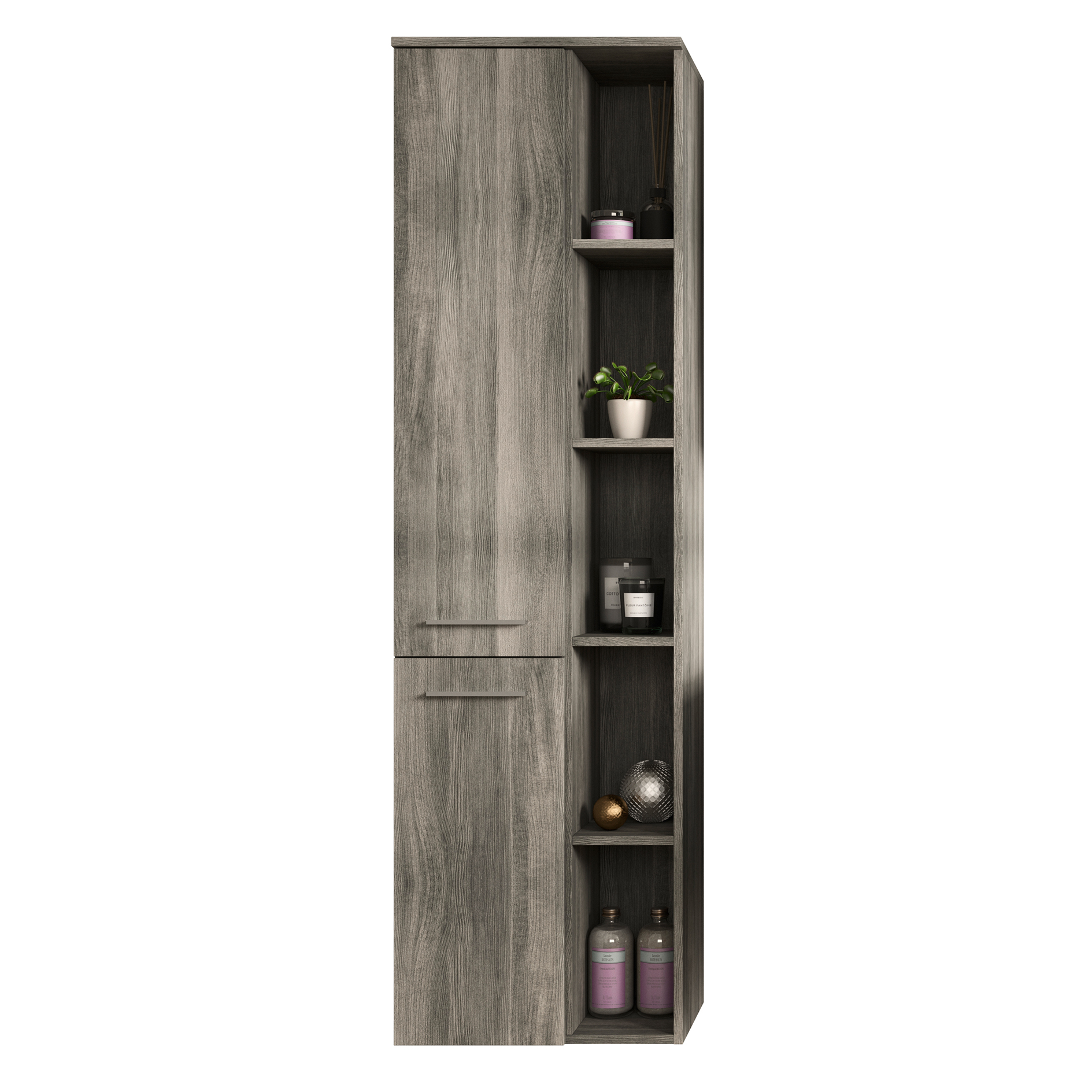 Hängeschrank YORK - Rauchsilber - 50 cm