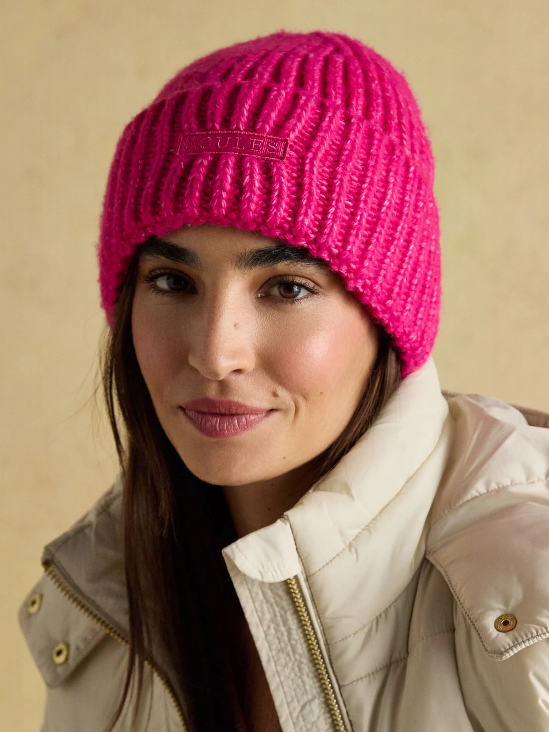 Roze - Joules Rosa beanie-muts
