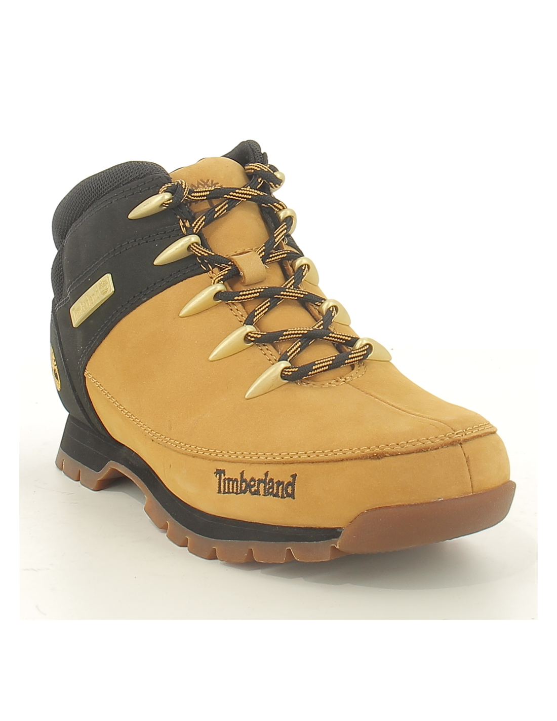 timberland boots homme euro sprint wheat/blk nubuck jaune/noir