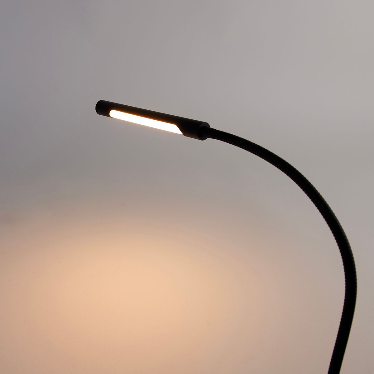 Klem bureaulamp zwart incl. LED met touch dimmer - Lionard