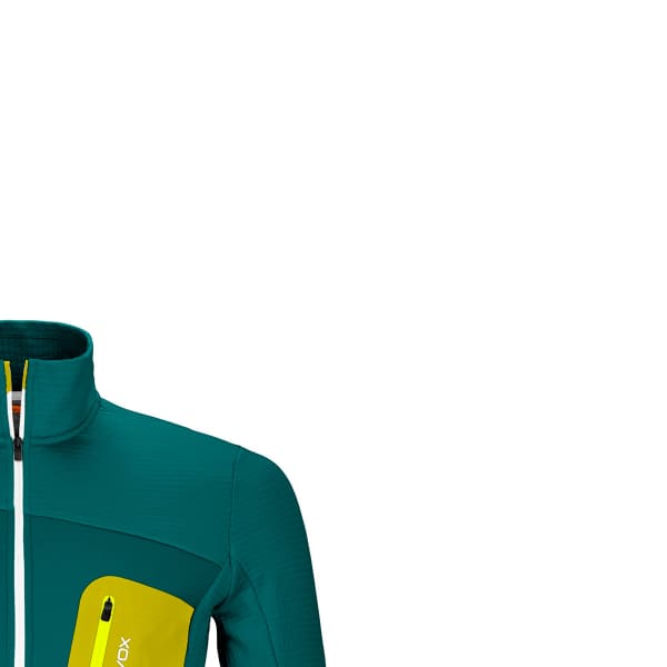 Veste polaire randonnée ORTOVOX FLEECE GRID JACKET M PACIFIC GREEN