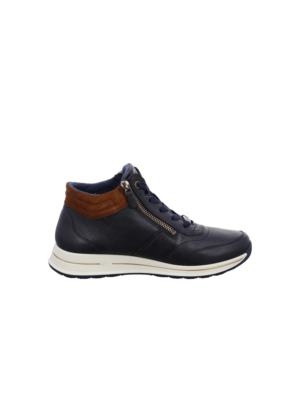 Stiefelette Osaka blau-braun