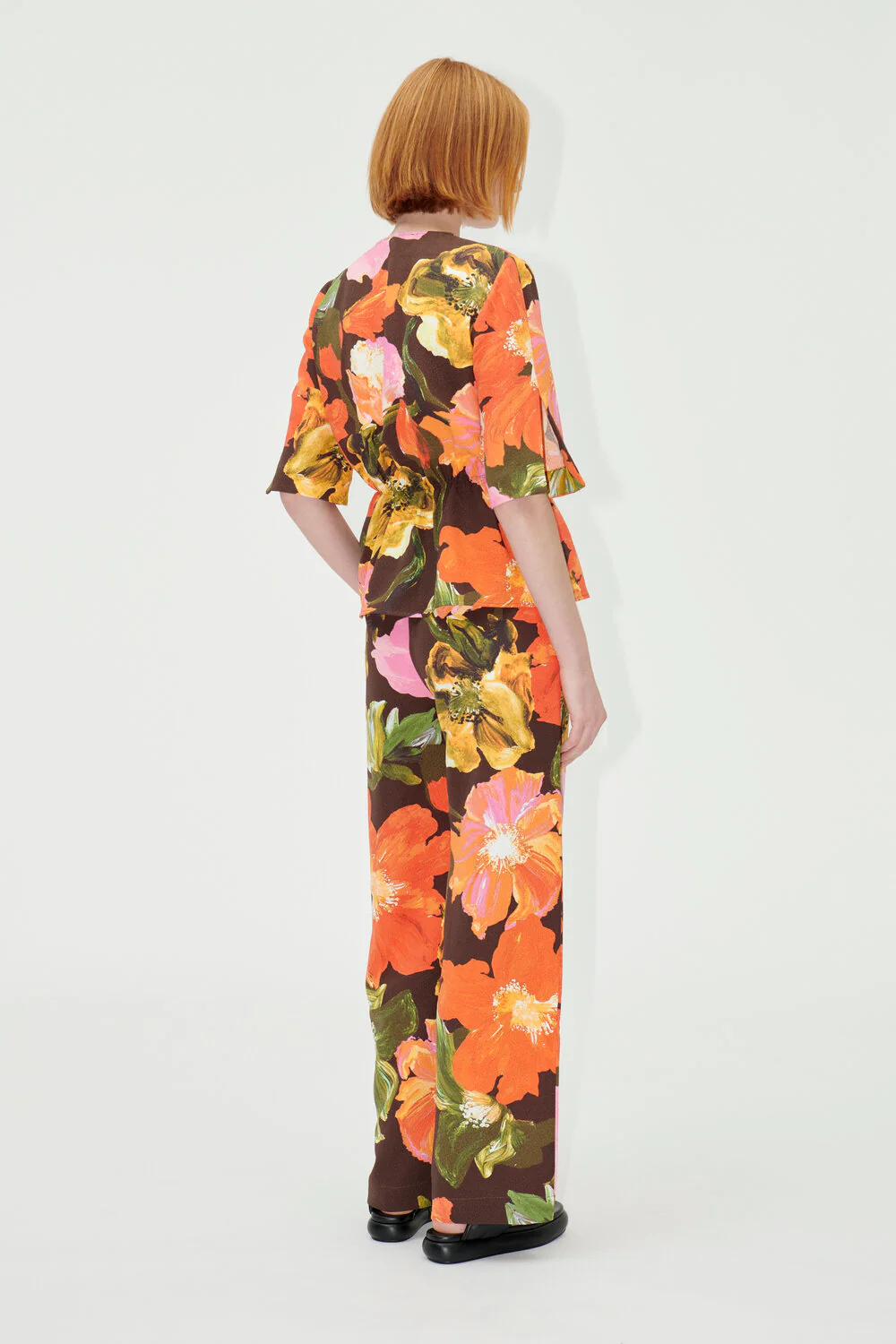 Stine Goya  Naica bluse - Summer Night Poppies