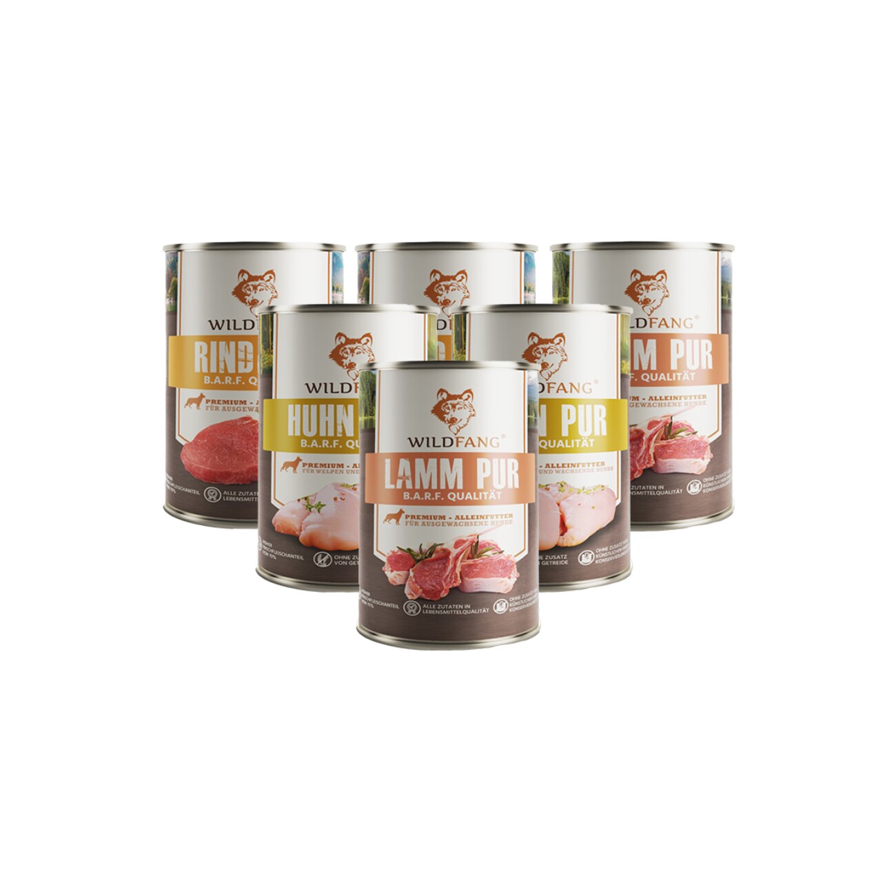 Wildfang Nassfutter Mix 6 x 800g