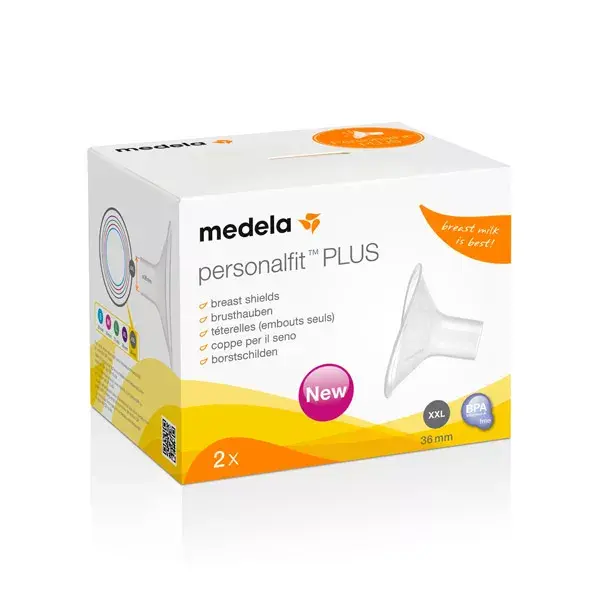 Almofadas para seios Medela Personalfit Plus, tamanho XXL, 2 unidades.