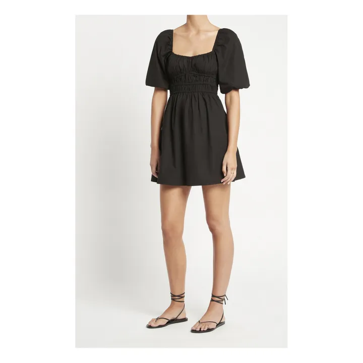 Faithfull the Brand Robe Marinelli Popeline de Coton Oeko-Tex | Noir