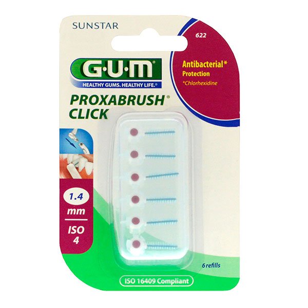 Proxabrush Click 6 recharges 1.4 mm n°622