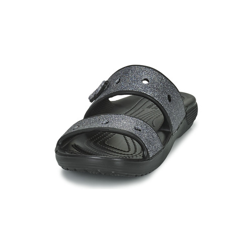 Crocs - CLASSIC CROC GLITTER II SANDAL - Noir