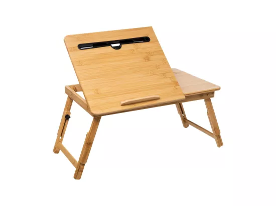 Plateau petit déjeuner ou bureau d'appoint en Bambou 54 x 34 cm