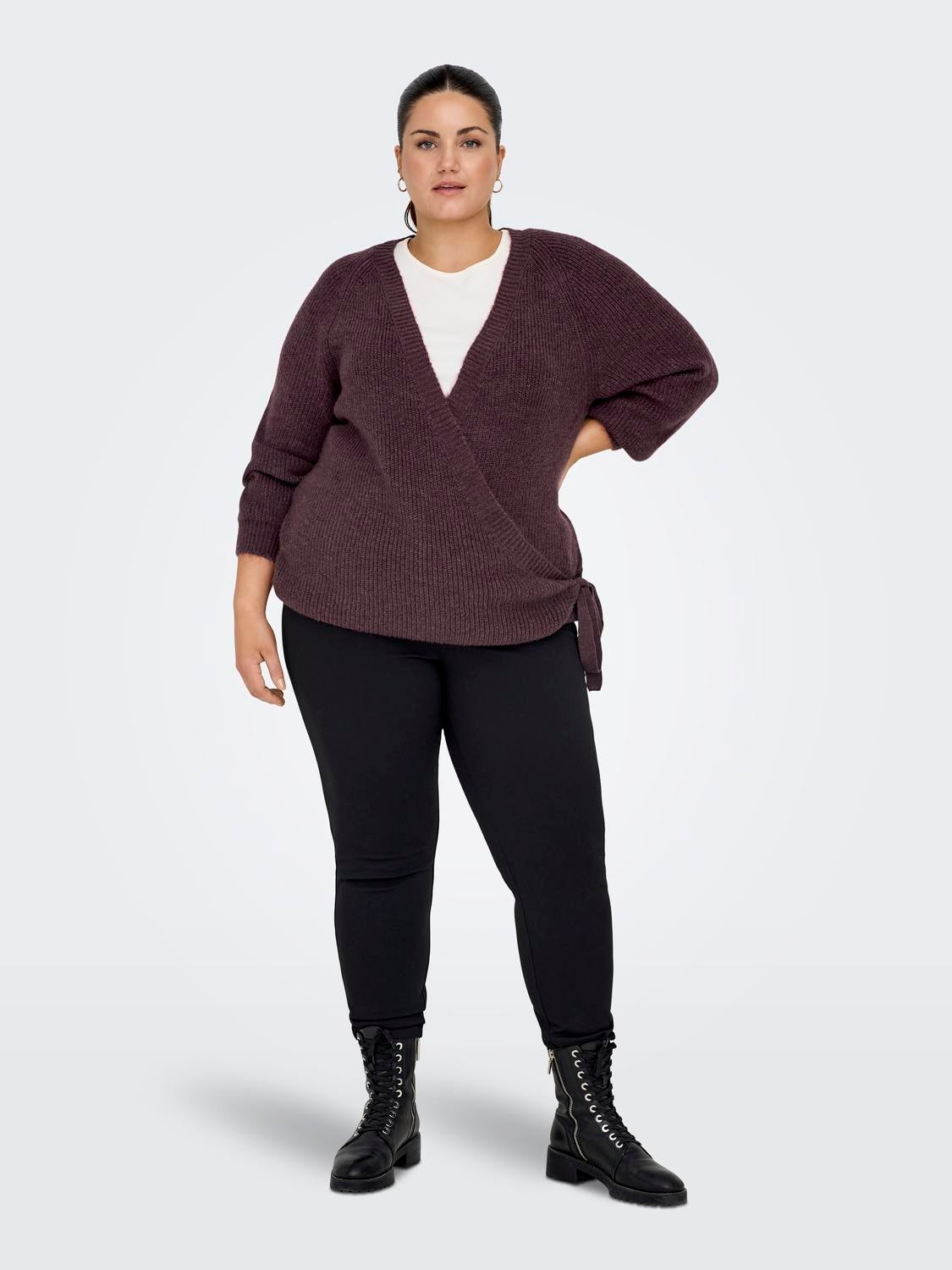 CARJADEI Strickjacke Rose Brown
