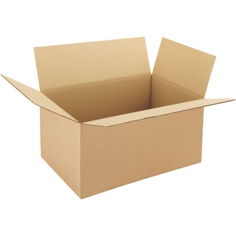 Carton Caisse américaine kraft brun simple cannelure L 45 x l 31 x H 24 cm