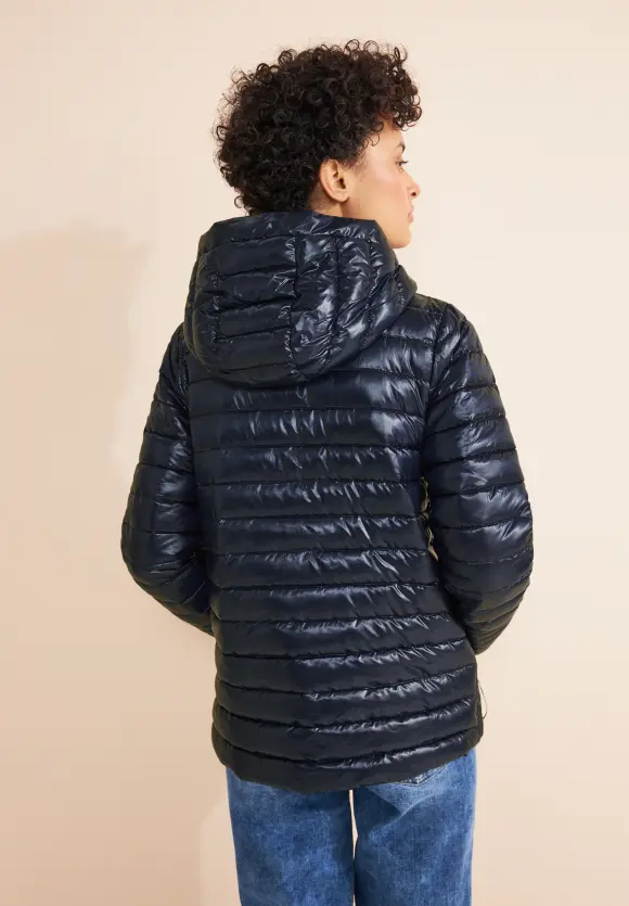Kurze Steppjacke - gravity blue