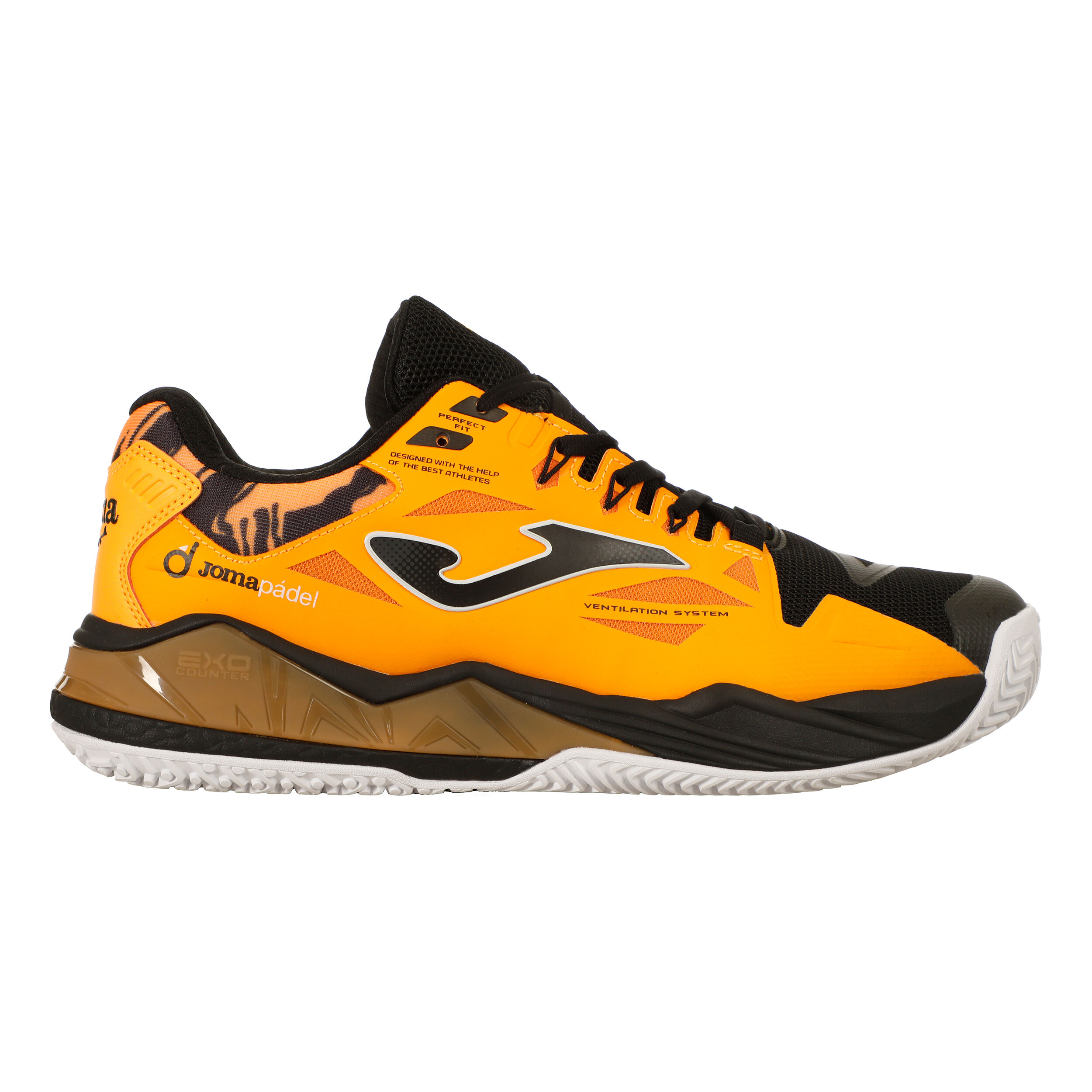 Joma Spin Chaussures Padel Hommes - Orange , Noir