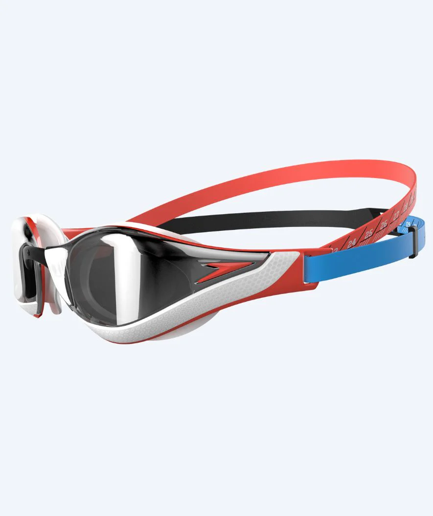 Speedo Elite svømmebriller - Fastskin Pure Focus Mirror - Rød/sort