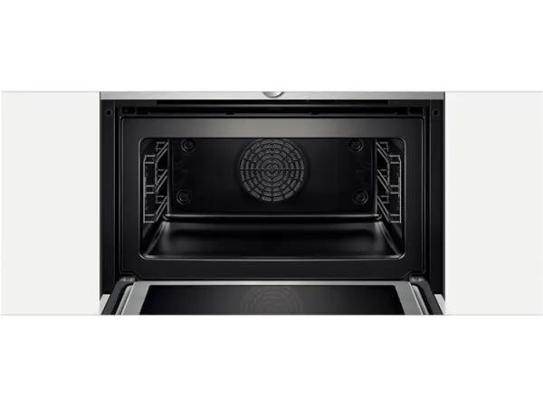 Siemens iQ700 CM633GBW1 - Kombinationsovn - til indbygning - niche - bredde: 56 cm - dybde: 55 cm - højde: 45 cm - hvid