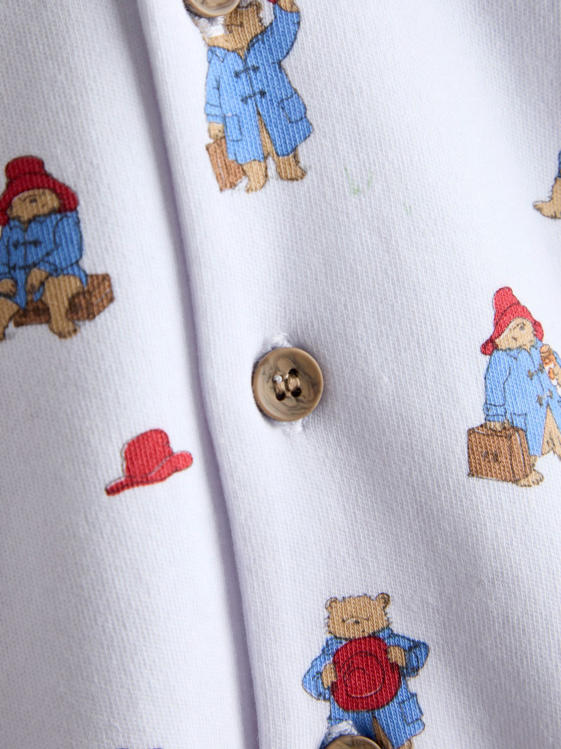 JoJo Maman Bébé Paddington™ Print Jersey Romper Pyjama