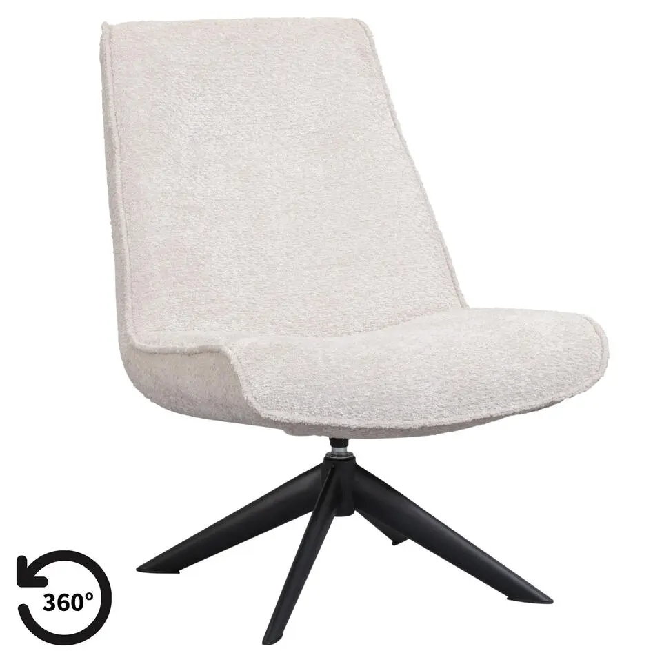 Draaifauteuil Nora - crème
